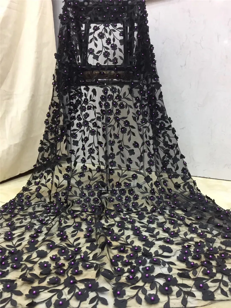 YG-2011105 вышитая сетчатая Тюлевая ткань Заводская цена различные цвета бусины