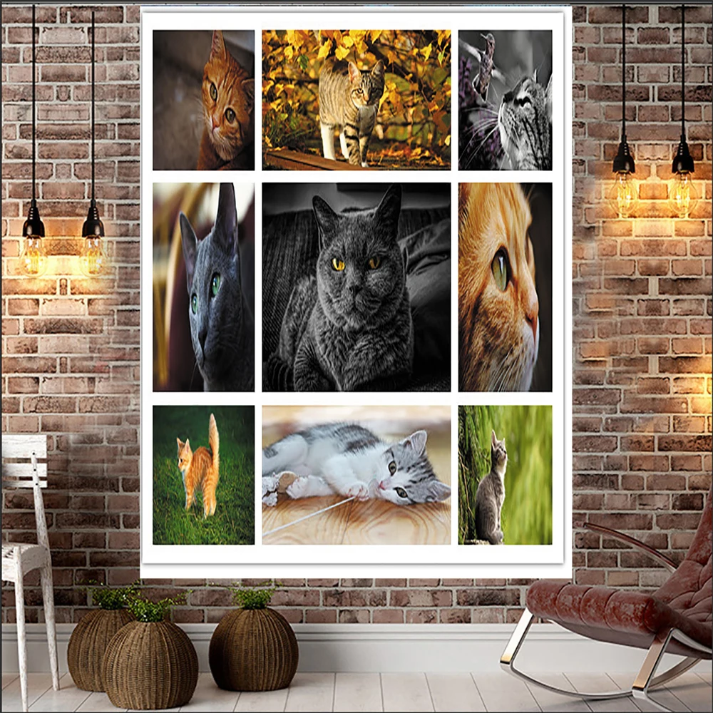 

Dog Wolf Cat Tapestry Background Wall Hanging Tribal Animal Sheets Roaring Under The Night Sky Wolf Tapestry Home Decoration