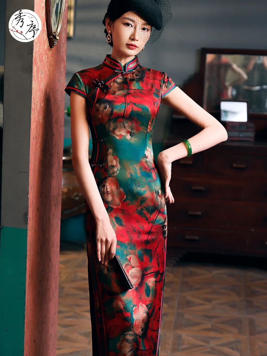 

Празднование матери истинно Си свекровь Чонсам свадебное платье молодая Весенняя благородная Высококачественная свадебная куртка в запад...