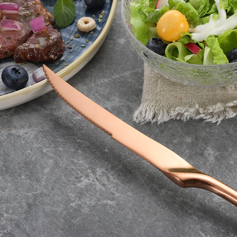 6 шт./набор столовые ножи из нержавеющей стали|Обеденные ножи| |