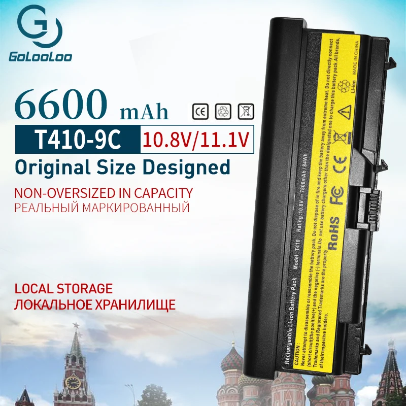 6600 мАч 9 ячеек ноутбук Батарея для LENOVO ThinkPad T410 T410i W510 W520 T510 T420 T510i T520 T520i 42T4710 42T4715 42T4801 51J0500