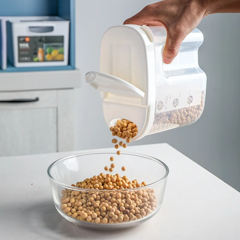 

Kitchen Seal Storage Box Food Storage Container Plastic Kitchen Refrigerator Noodle Box Multigrain Storage Tank Transparent