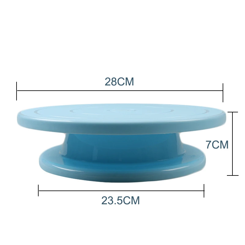 Пластиковая вращающаяся пластина для торта Нескользящая круглая подставка