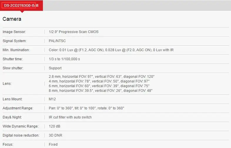 DS-2CD2T63G0-I5 6 МП ИК фиксированная пуля Сетевая камера Hikvision Оригинальная английская версия