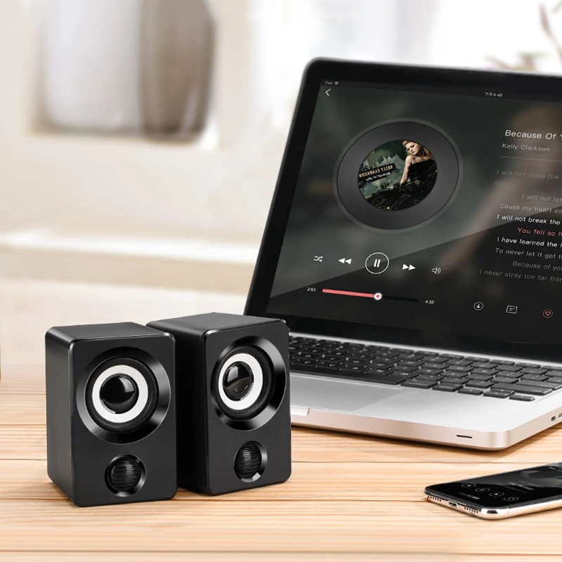 

Surround Computer Speakers with Stereo USB Wired Powered Multimedia Speaker for PC/Laptops/Smart Phone