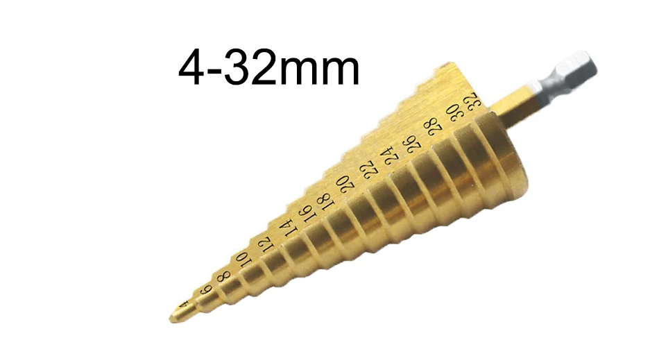 Быстрорежущее сверло Geoeon 4 32 мм микро наконечники для лестницы конусное