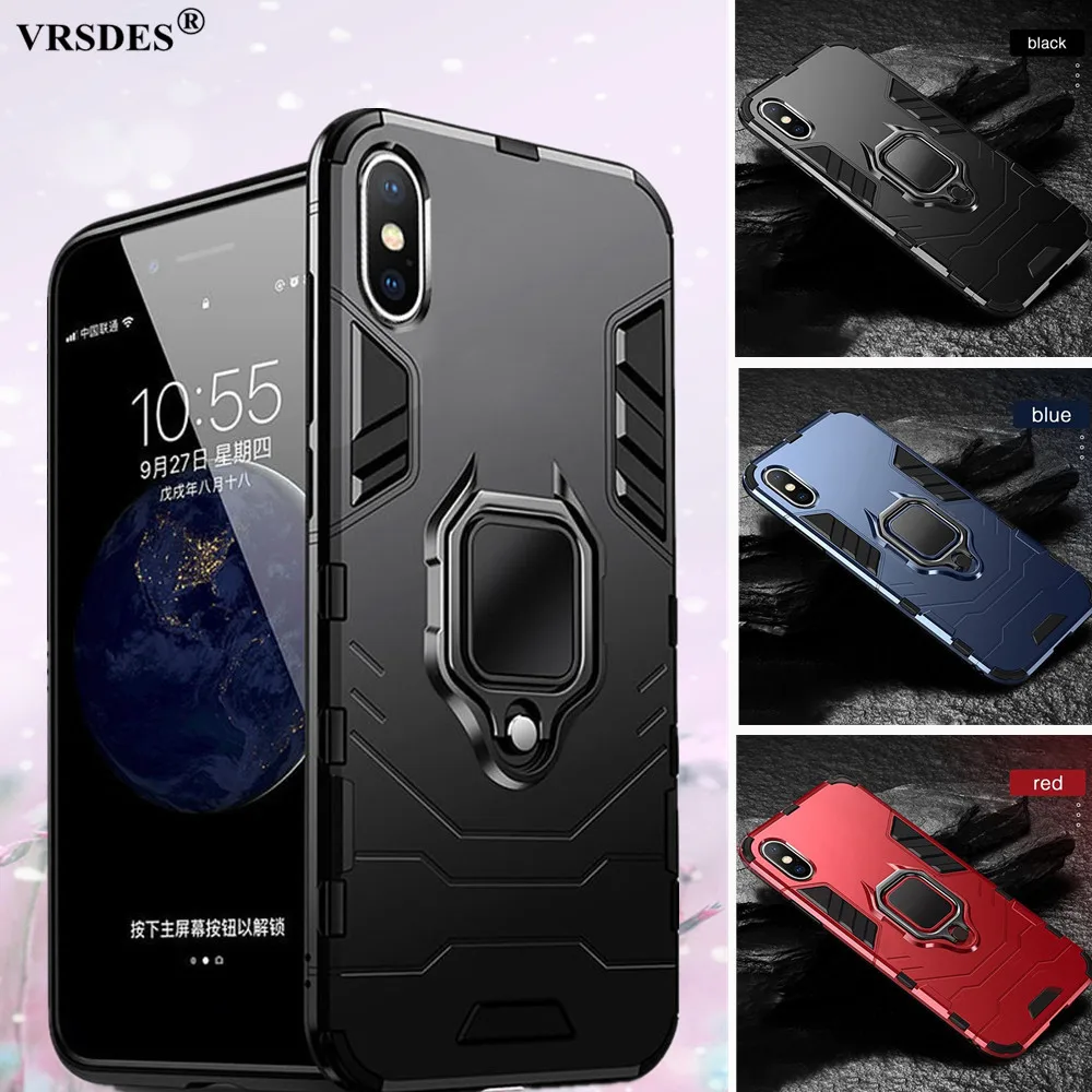 Магнитный чехол для iPhone SE 2 2020 дюйма 6S 7 8 Plus XS MAX XR X противоударный с кольцом на