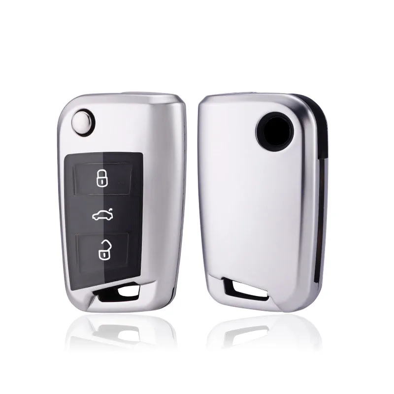 Чехол для автомобильного ключа из ТПУ и поликарбоната защитный чехол Volkswagen VW Golf 7