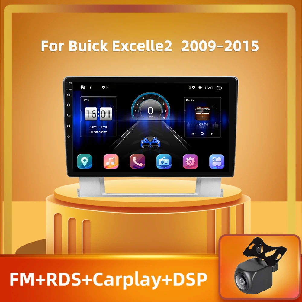 

autoradio CC3 Android 10, Navigation GPS, lecteur multimédia, vidéo, stéréo, 2 din, sans dvd, pour voiture Buick Excelle 2 (2009