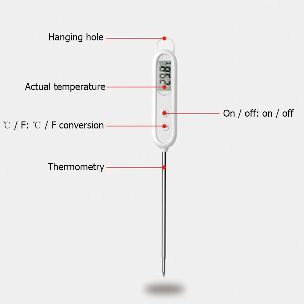 

Instant Reading Digital Thermometer for Oven Meat Bbq Water Grill Cooking Barbecue Kitchen Temperature Meter Home Termometer