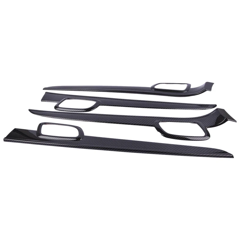 4 шт. внутренняя дверная ручка из углеродного волокна отделка панели для Jeep Grand