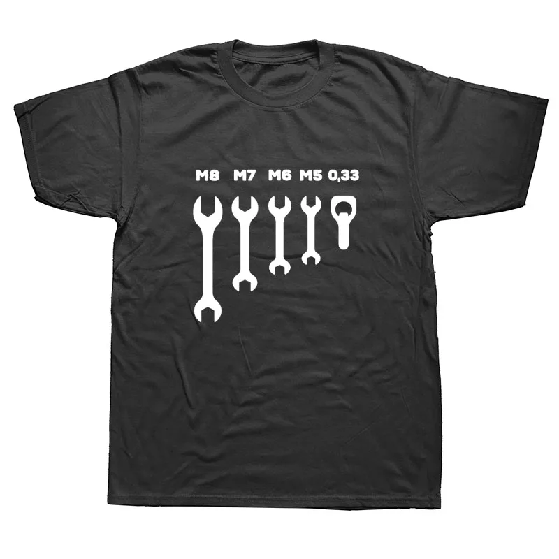 

Funny Casual Beer Car Mechanic Graphic T-Shirt Mens Short Sleeves Hip Hop Printed T Shirts Oversized Streetwear Top Tees