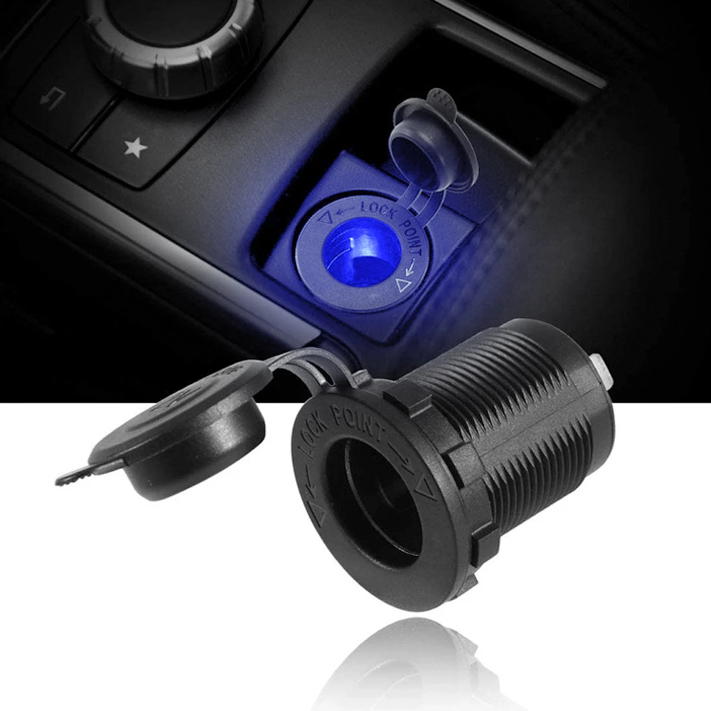 

Car Cigarette Lighter Socket Universal 12V 120W Motorcycle Truck VANBoat Waterproof For Charger Air compressor Vacuum cleaner