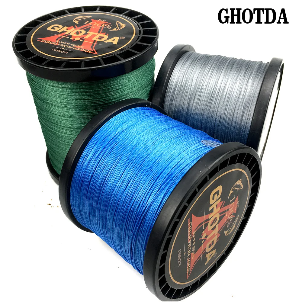 Мультифиламентная плетеная рыболовная леска GHOTDA 9 нитей 1000 м 500 300 0 16 59-мм 20-lb |