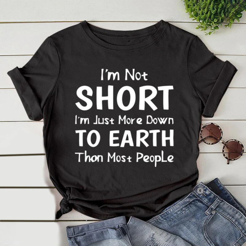 

Летняя женская футболка с буквенным принтом, футболка, одежда, графическая футболка, повседневный топ в стиле Харадзюку, футболка с коротки...