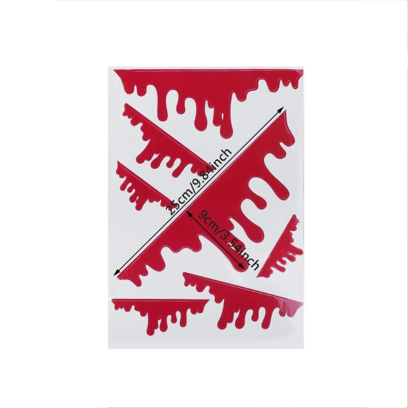 7 Pcs Funny Bleeding Red Blood Drip Zombie Undead Reflective Car Vinyl Sticker | Автомобили и мотоциклы