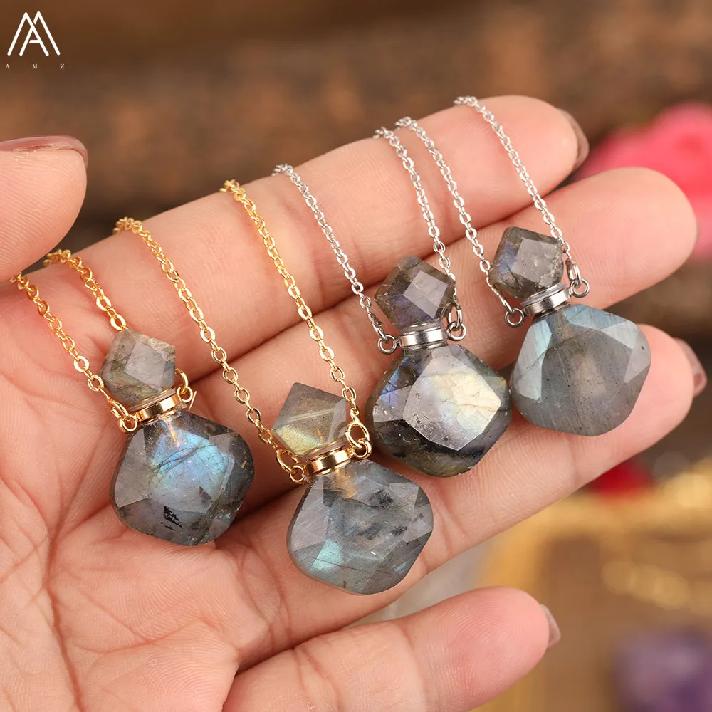 Элегантные женские туфли крошечные вспышки лабрадорит камень диффузор бутылки