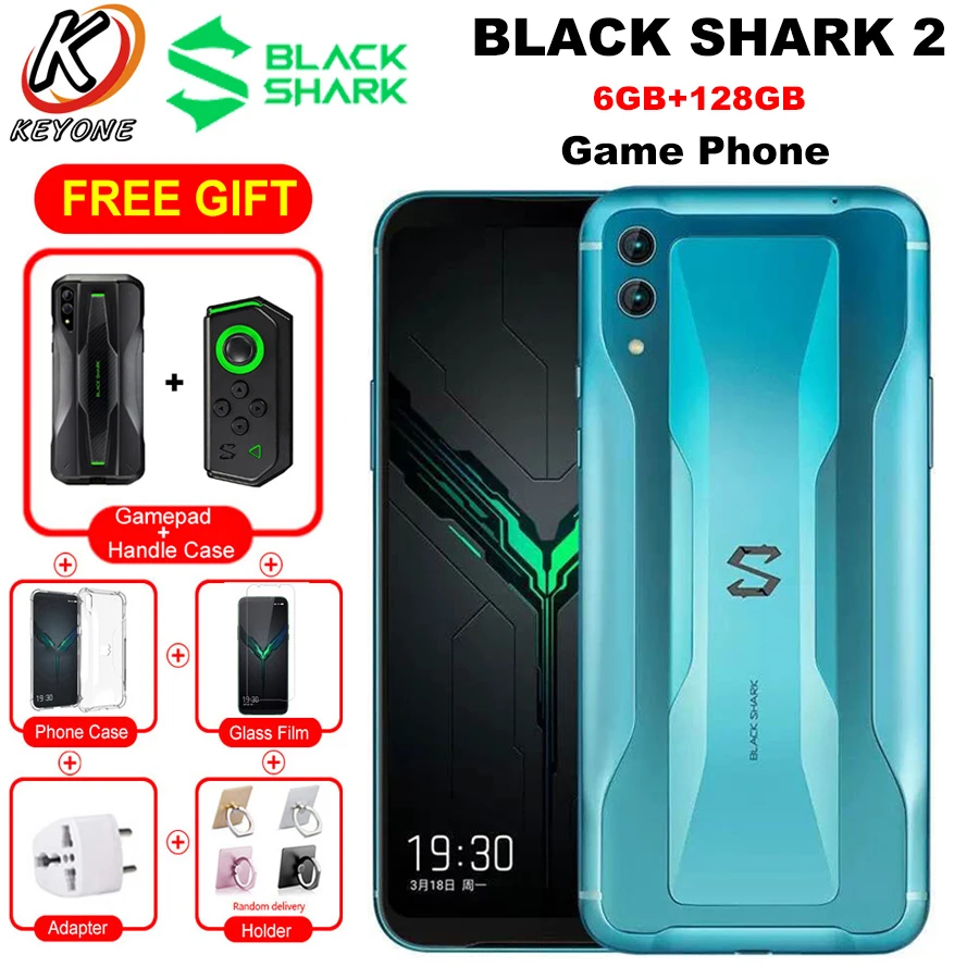 Оригинальный Xiaomi Gaming мобильный телефон Black Shark 2 две SIM карты 6 39 дюйма ГБ 128 Snapdragon855