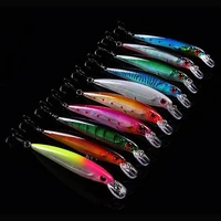 10pcs fishing lure minnow wobbler 11cm 13 5g hard baits fishing tackle bass trout bait fishing accessories pesca accesorios m