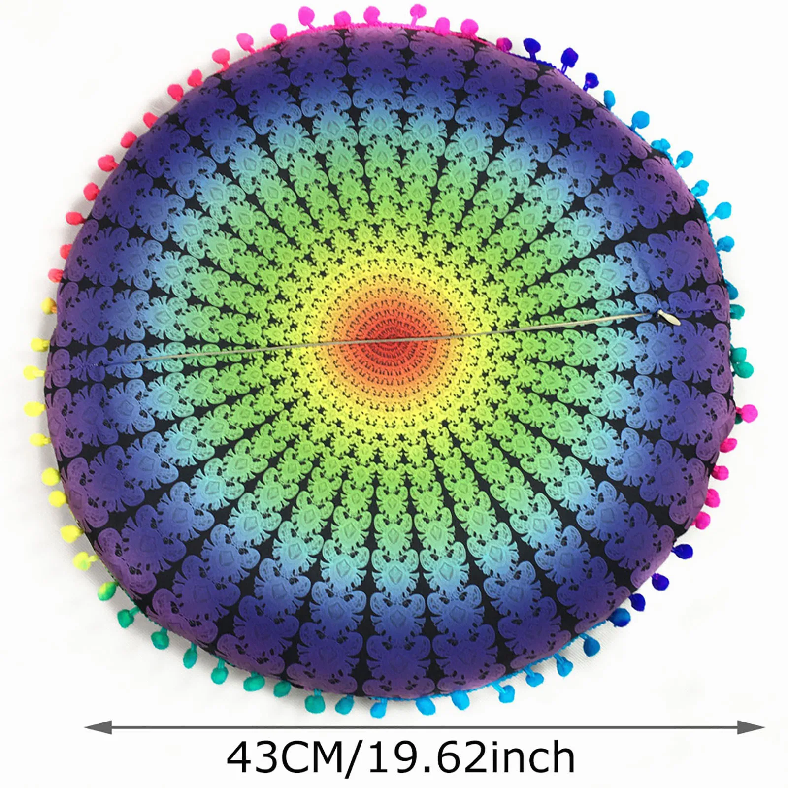 Диванная Подушка круглая богемная для медитации чехол Османская в стиле бохо