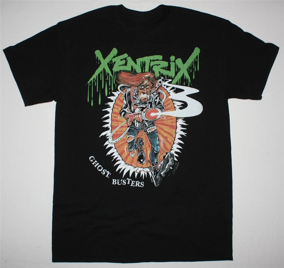Xentrix Охотники за привидениями Thrash Metal Kreator Evile Sodom Новая Черная Футболка Harajuku хип