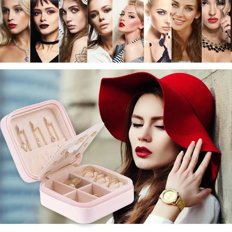 Чехол книжка из искусственной кожи для хранения ювелирных изделий|Упаковка и