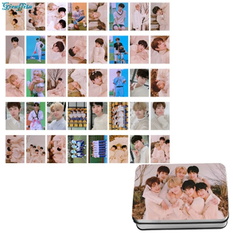

40 Pcs/Set NHYPEN 2021 SEASONS GREETINGS Photo Card Poster Lomo Cards Self Made Paper HD Photocard Fans Gift