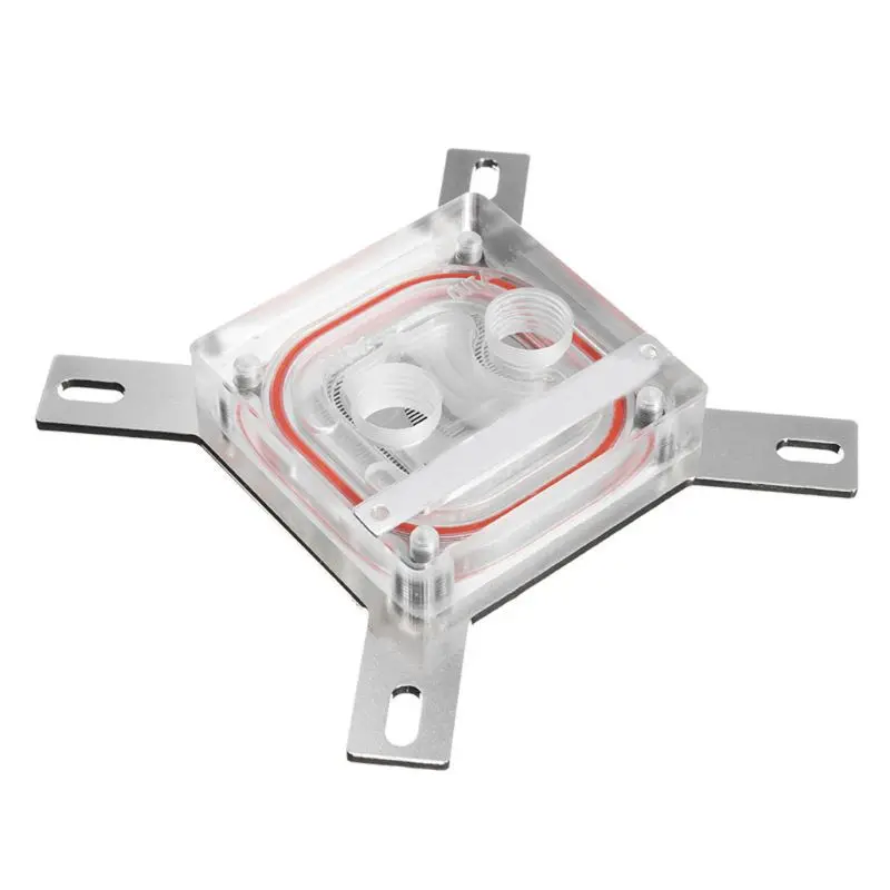 G1/4 Thread Waterblock Acrylic Copper Water Cooling CPU Radiator Heatsink Block New | Компьютеры и офис