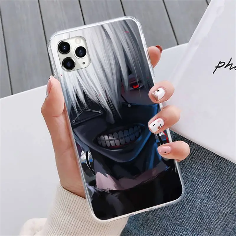 

Tokyo Ghoul Trendy Anime Comics Horror Phone Case For iphone 12 5 5s 5c se 6 6s 7 8 plus x xs xr 11 pro max mini
