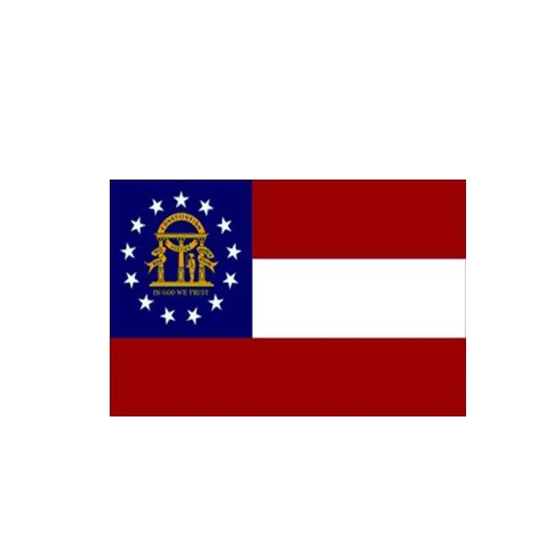 

Hot Interesting Sunscreen Georgia GA State Flag Car-Sticker and Decals Cover Scratches Decoration Car Accessories KK11*7cm