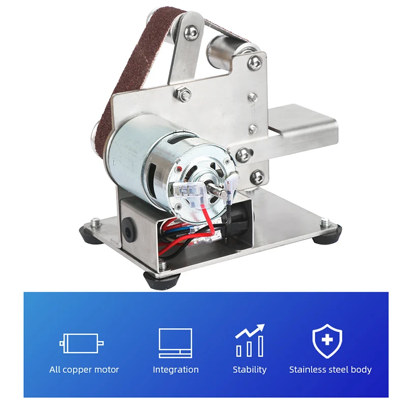

DIY Polishing Grinding Machine Cutter Edges Sharpener Multifunctional Grinder Mini Electric Belt Sander 110V/220V New Style