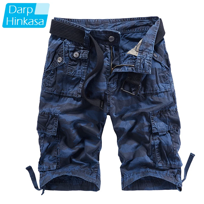 

DARPHINKASA 2020 Casual Loose Shorts Men Tooling Shorts Five-point Pants Breathable Fashion Plus Size Tooling Style Men Shorts