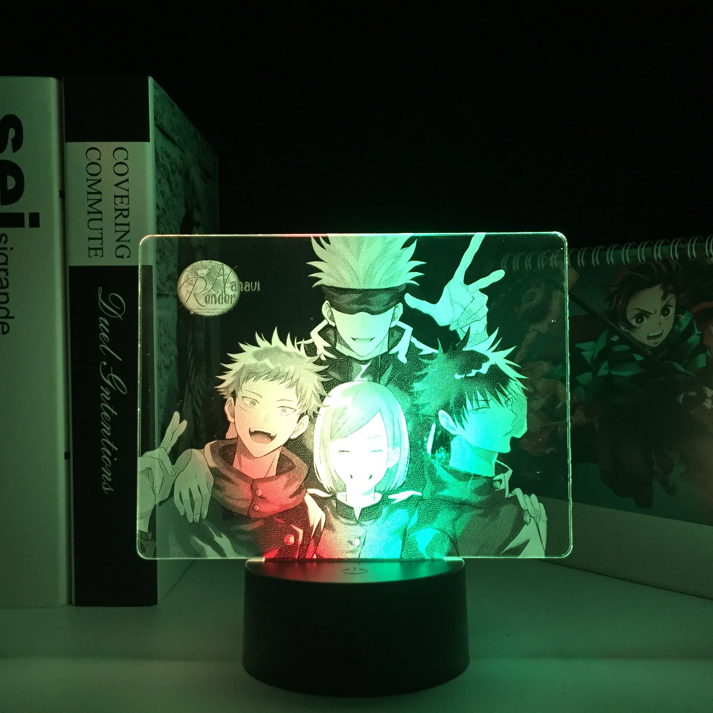 

Jujutsu Kaisen Group Two Tone Lamp for Kid Birthday Gift Bedroom Decor Manga Figure Colorful Anime LED Night Light Dropship