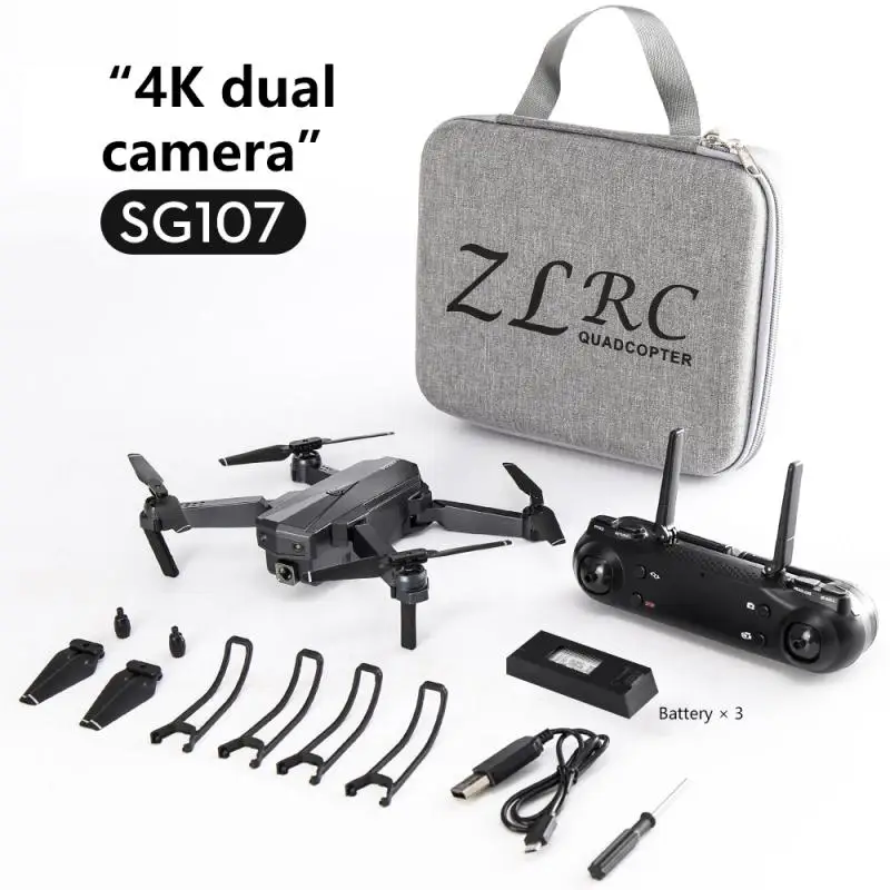 

2021 New Quadcopter Drone HD 4K 1080P Camera And WiFi FPV Height Keeping RC Foldable Quadcopter Dron Toy Gift SG107
