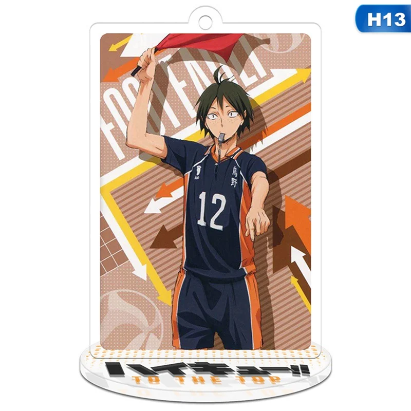 

Anime Haikyuu!! Acrylic Stand Model Toys Desk Action Figures Comic Exhabition Decor Ornaments 9cm Keychain Hanging Badge