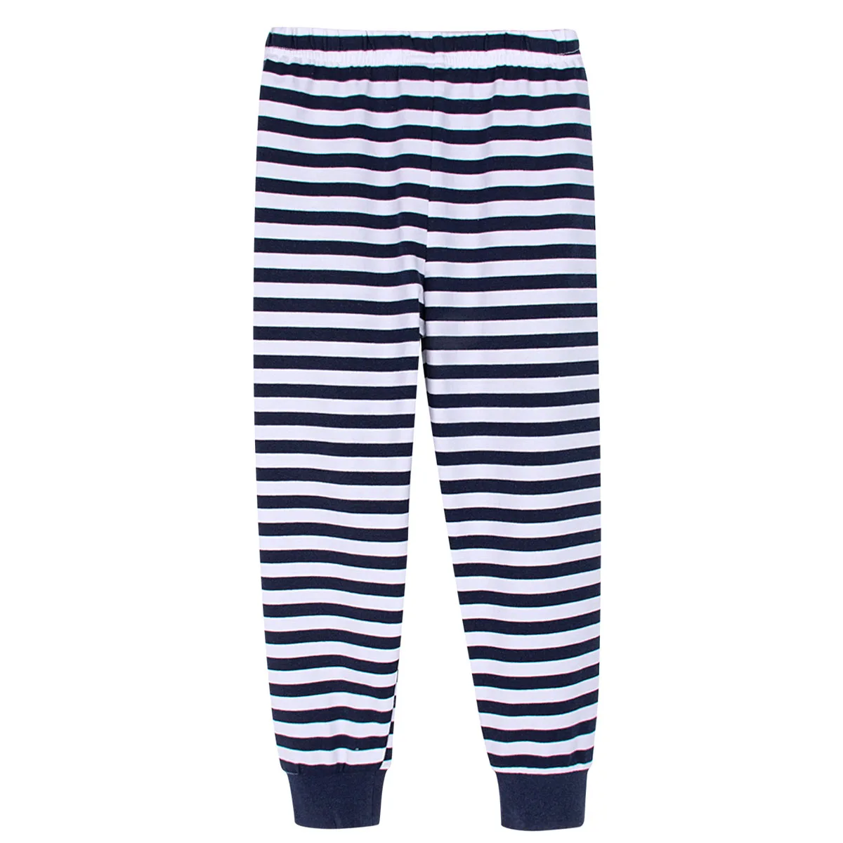 Детские пижамы для мальчиков комплект одежды сна в морскую и полоску с пиратским