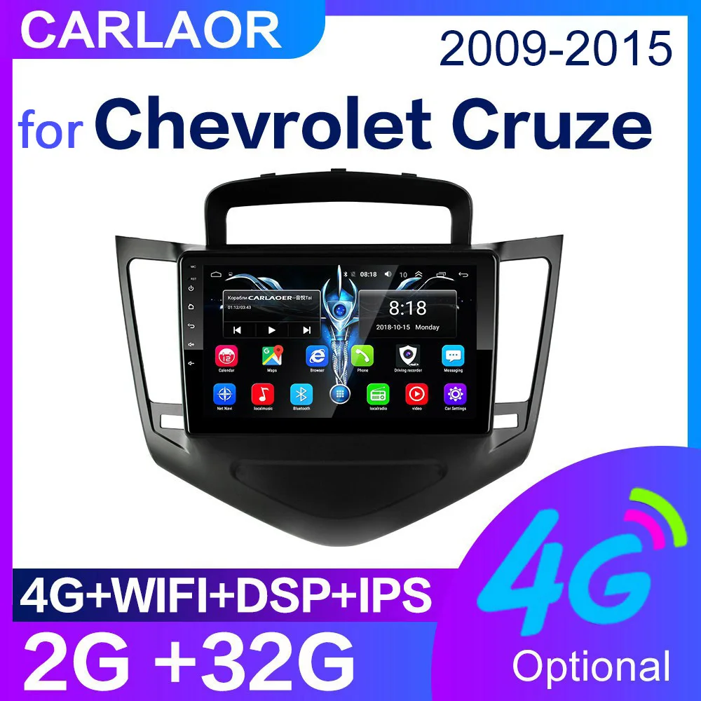 Мультимедийный плеер для Chevrolet Cruze J300 2009 2015 Android 8 1 GPS Navi 2din автомагнитола головное