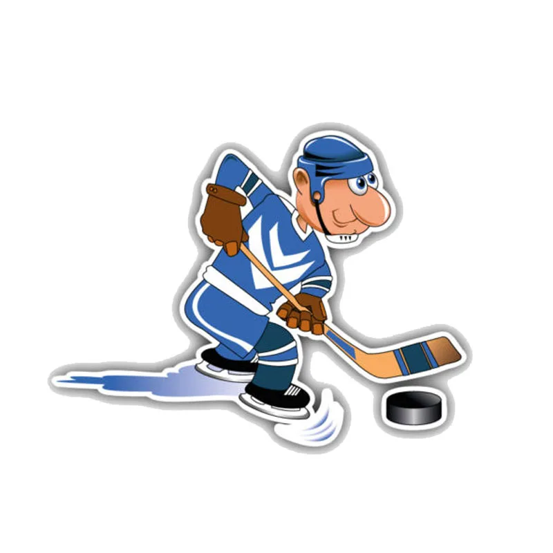 

Aliauto Automobile Decoration Hockey Player Cartoon Reflective Personality Car Sticker Motorcycles Accessories Decal,12cm*9cm