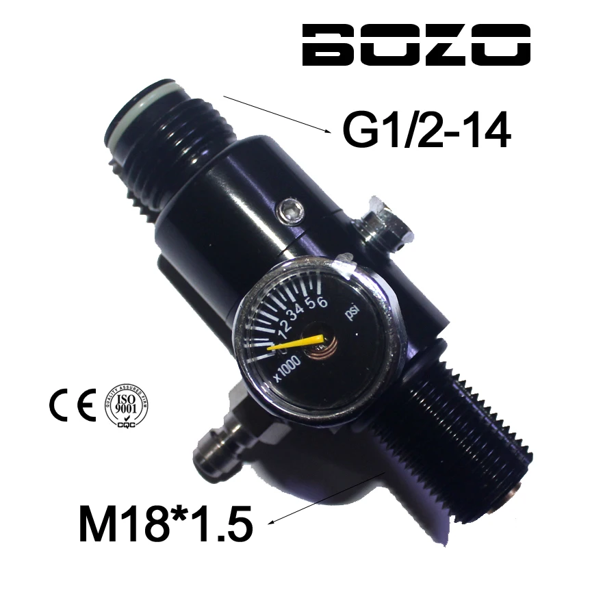 Цилиндр для пейнтбола 4500PSI регулятор давления воздуха Выход Давление