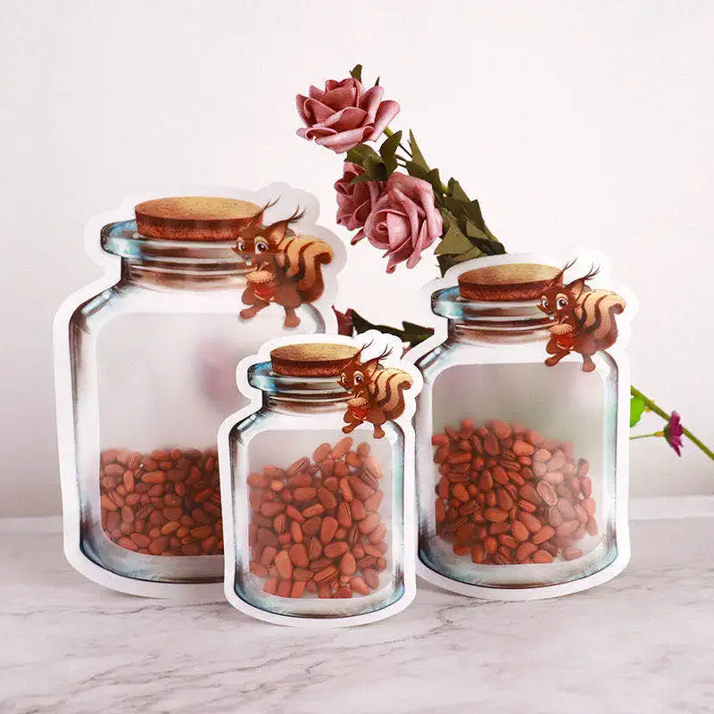 Упаковка банка Многоразовые Пакеты для закусок мобильные герметичные пакеты