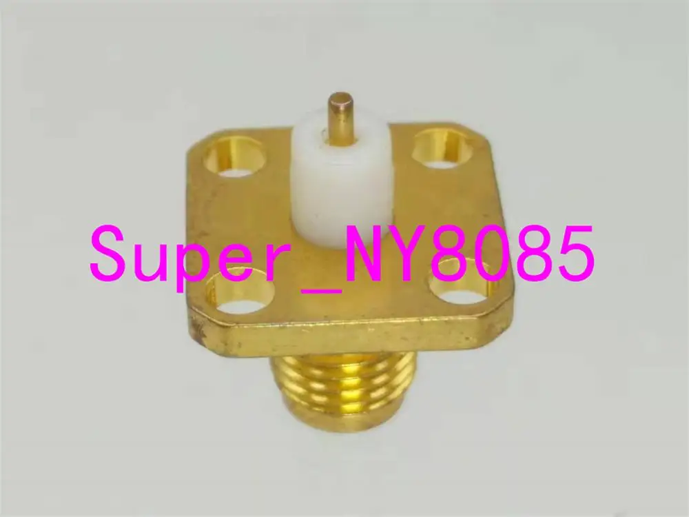 Гнездовой разъем SMA с фланцем на 4 отверстия ПТФЭ паяльный коаксиальный RF |