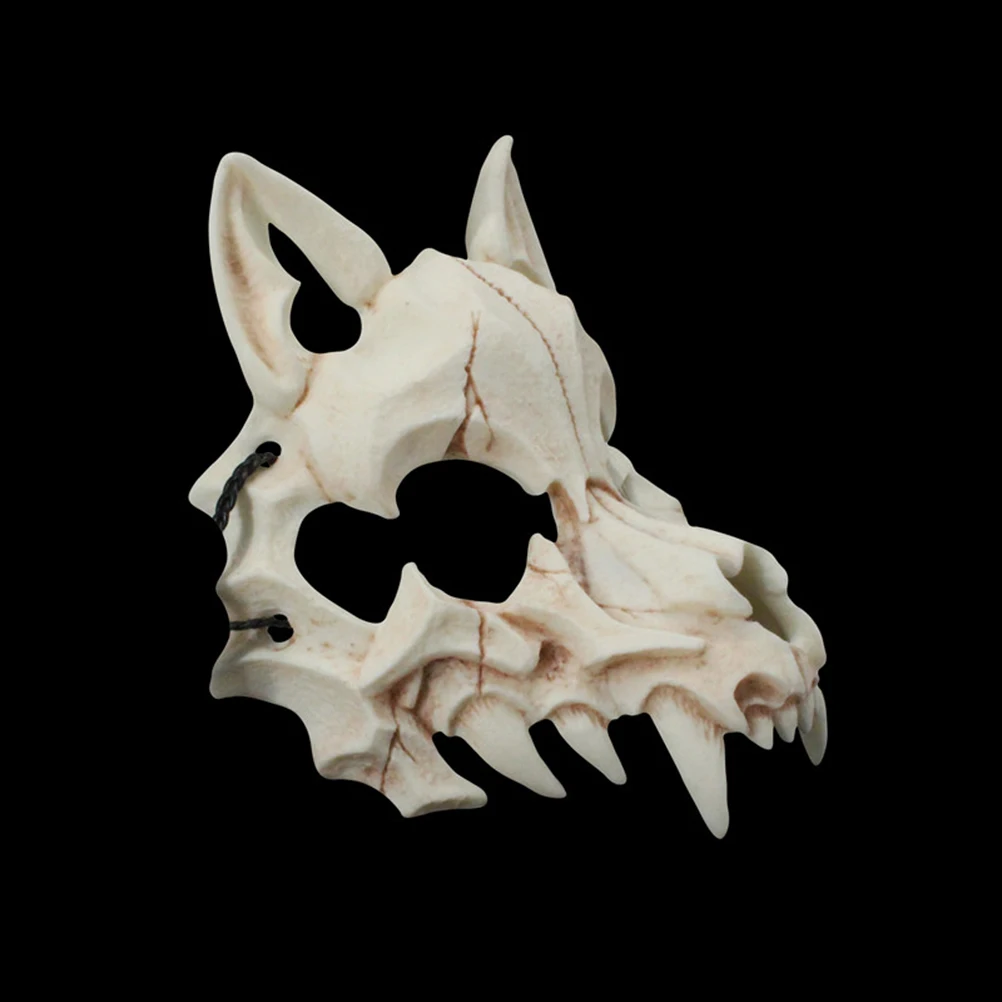 

Halloween Japanese Dragon God Werewolf Mask Cosplay Animal Skeleton Mask Unisex Resin Party Stage Show Mask