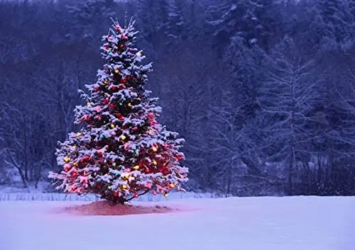 Светящаяся Рождественская елка на открытом воздухе металлическая жестяная