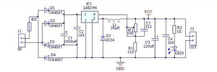 LM2596 регулируемые Понижающие наборы DIY DC 3,2 V-40 V до 1,23 V-35 V 3A стабилизатор напряжения точный Бак Блок питания