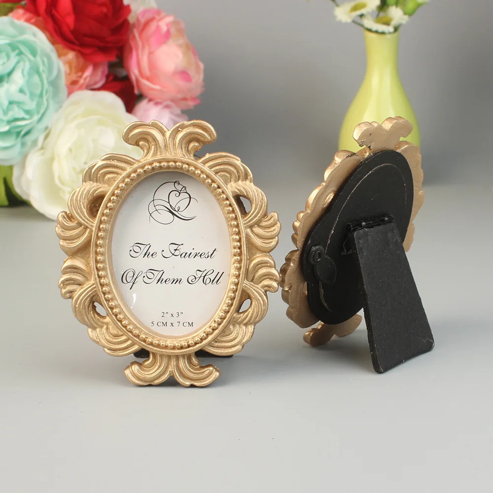 Маленькая каучуковая овальная фоторамка в стиле барокко для дома вечеринки
