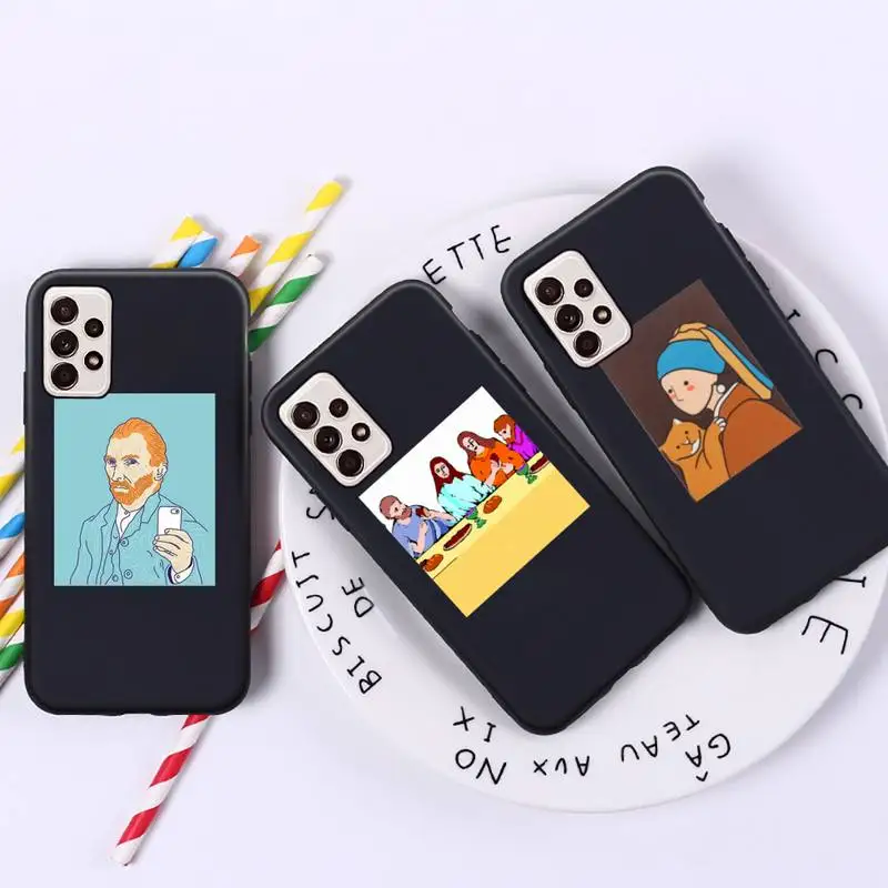 

Abstract oil painting Phone Case For Samsung A10 32 51 52 71 72 50 12 21S S10 S20 S21 note 10 20 Plus Fe Ultra