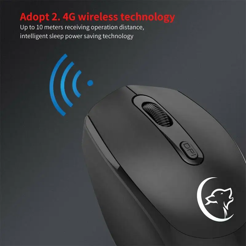 

USB Wireless mouse 1200 / 1600 / 2400 DPI Adjustable Receiver Optical Computer Mouse 2.4GHz Ergonomic Mice For Laptop PC Mouse