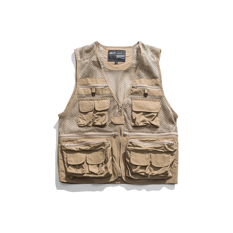 Жилет мужской тактический без рукавов с карманами на лето 2020