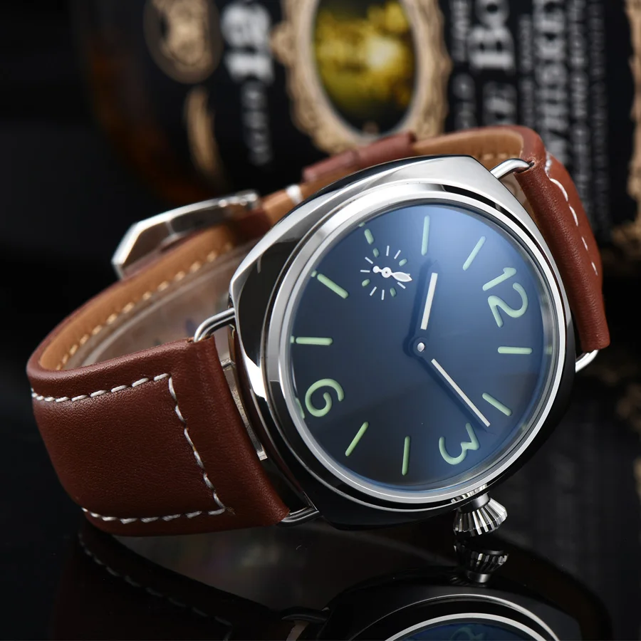 Механические часы мужские светящиеся водонепроницаемые ручные обмотки из