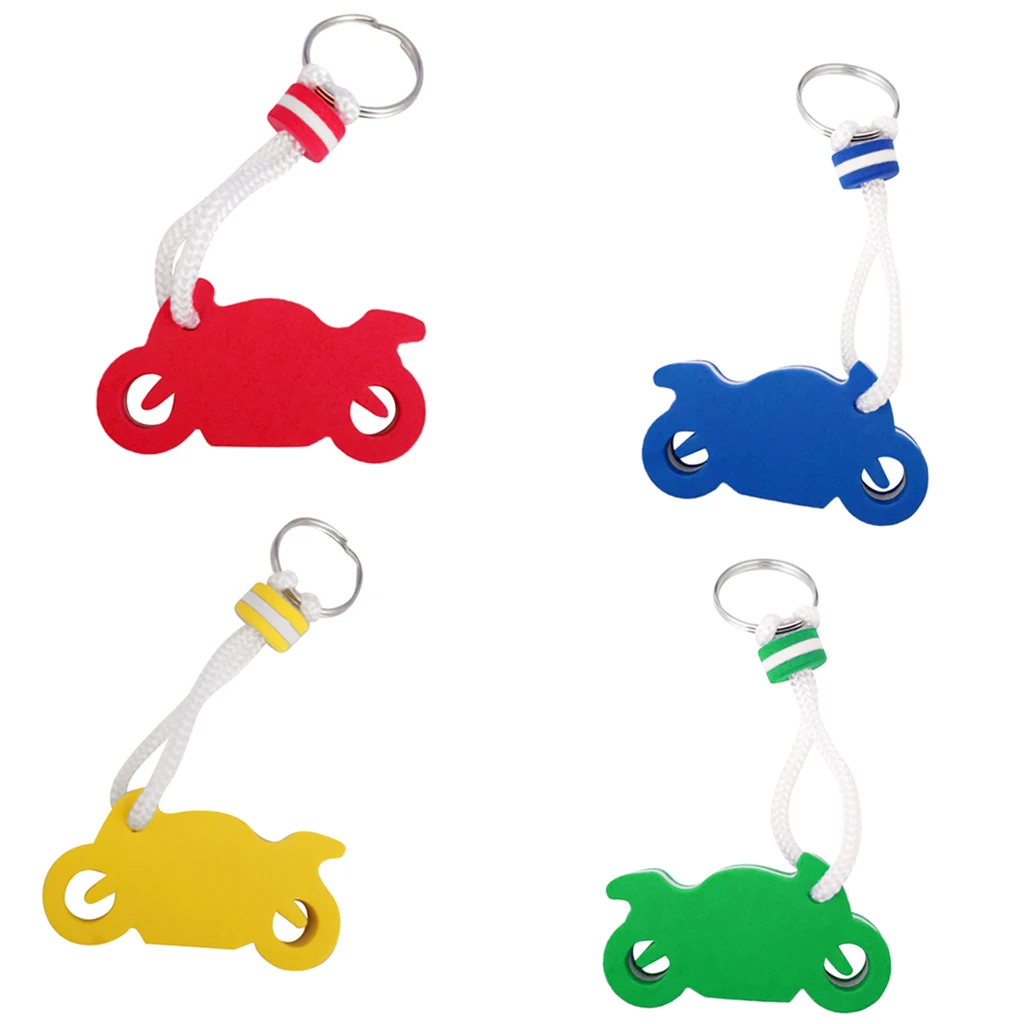 4pcs Kayak Canoe Keychain Floats Sailing Boating Floating Keyring Motorcycle Shape | Спорт и развлечения